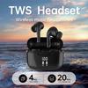 Wireless Bluetooth Earphones HIFI Stereo Sound ENC Headphones Power Display Earbuds For XIAOMI Samsung TWS Music Headset