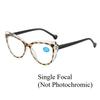 2025 Fashion Men Women Photochromic Reading Glasses Trendy Cat Eye Multifocal Glasses Outdoor Far Sight Eyeglasses +1.0+1.5+4.0