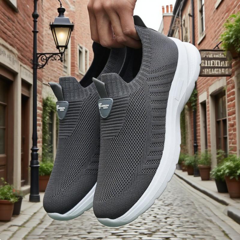 

Men Mesh Running Shoes Casual Fashion Breathable Outdoor Vulcanized Fitness Sneakers Lightweight Soft Soled Tennis Walking Shoes 39