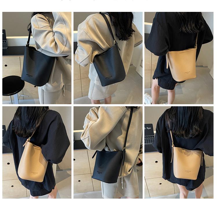 Módní taška Bucket Bag Dámská Nový podzim Zima Velkokapacitní měkká kůže Univerzální Tašky přes rameno Neformální Taška na dojíždění