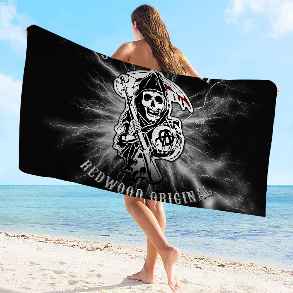 Son Of Anarchy Towel Microfiber Beach Towel Absorbent Quick Dry Soft Yoga Swimming Resort Mountain Climbing Towel