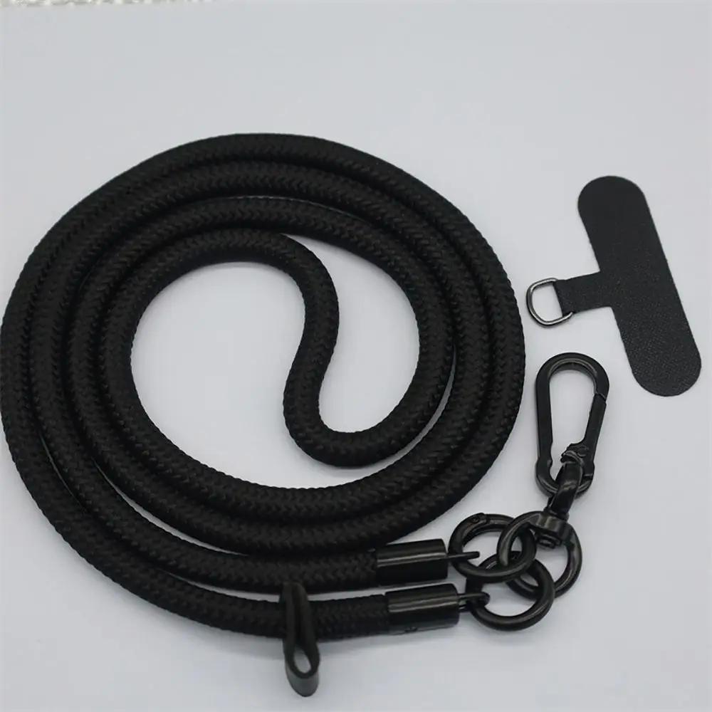 1Pcs Climbing Mobile Phone Lanyard 120cm Long Rotatable Clasp Crossbody Phone Strap with Patch Adjustable Neck Band Cord Chain
