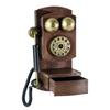 Antique Telephone Rotary Dials Landline Phone Model Retro Wall Mounted Crafts Ornament Wall Decors for Home and Office