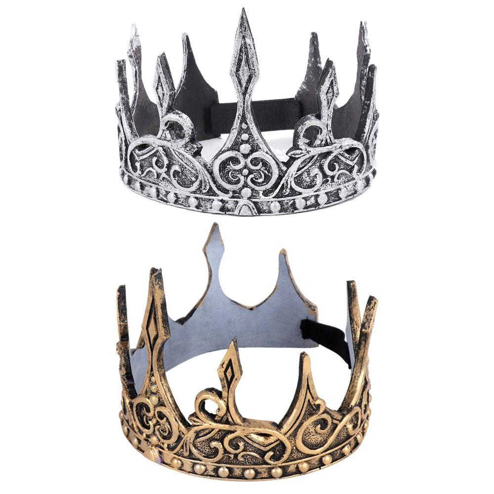 Čelenka do vlasů Pokrývka na hlavu Ples Party Sponka do vlasů King's Crown Crown Pokrývky hlavy Středověká King's Crown Head