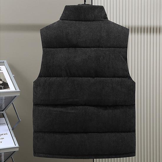 Thick Vest, Autumn and Winter Casual Men's Jacket, Fashionable Sleeveless Jacket, Warm Cotton Vest