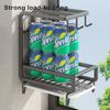Kitchen Dishcloth Storage Rack Rag Holder Dish Brush Drying Hanger with Removable Drain Pan Dishwashing Cloth Sink Drain Rack