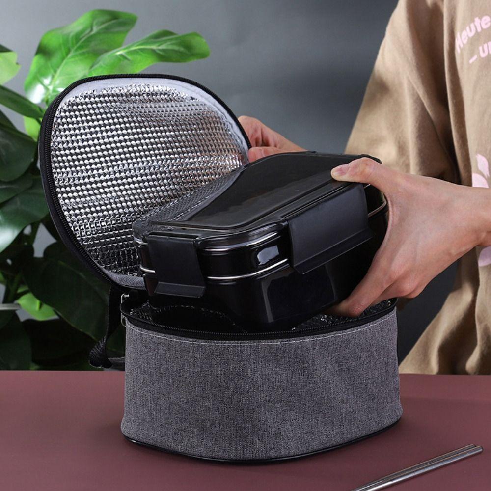 Rectangular Food Storage Box Leak-Proof Fresh-keeping Box Double Layer Thermal Lunch Box  Canteen