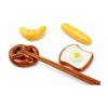 4-Piece Cute Ceramic Chopstick Rests, Stylish Tableware for Utensils, Gift (Bread)