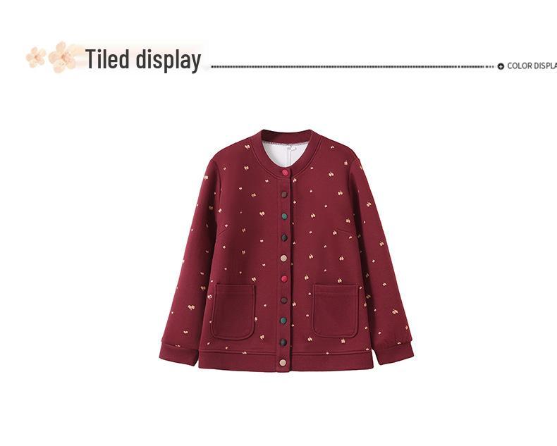 Plus Size Spring & Autumn Jacket Coat for Middle-Aged and Elderly Women - 2025 Collection