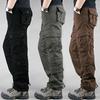 Pánské trendy cargo kalhoty: Ležérní, s více kapsami, volný střih, nadměrná velikost, ideální na jaro, léto a podzim.