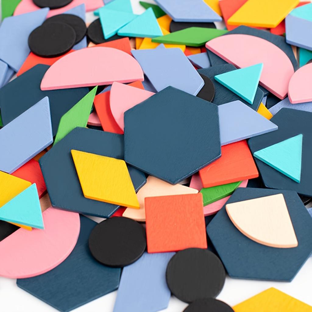 Wooden Tangram Puzzle Toys, Geometric Shape Toys, Parent Child Interactive Educational Toys, Holiday Gifts And Birthday Gifts.