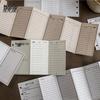 Momo Retro Foldable Sticky Notes Set - Mixed Material, 6 Sheets, Life Archive Series