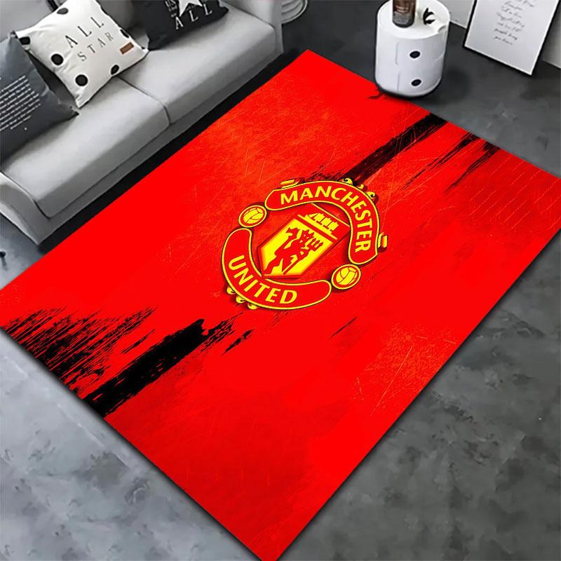 Manchester United F Carpet Rug for Living Room Bedroom Home Sofa Decoration,Kids play Non-slip Floor Mat