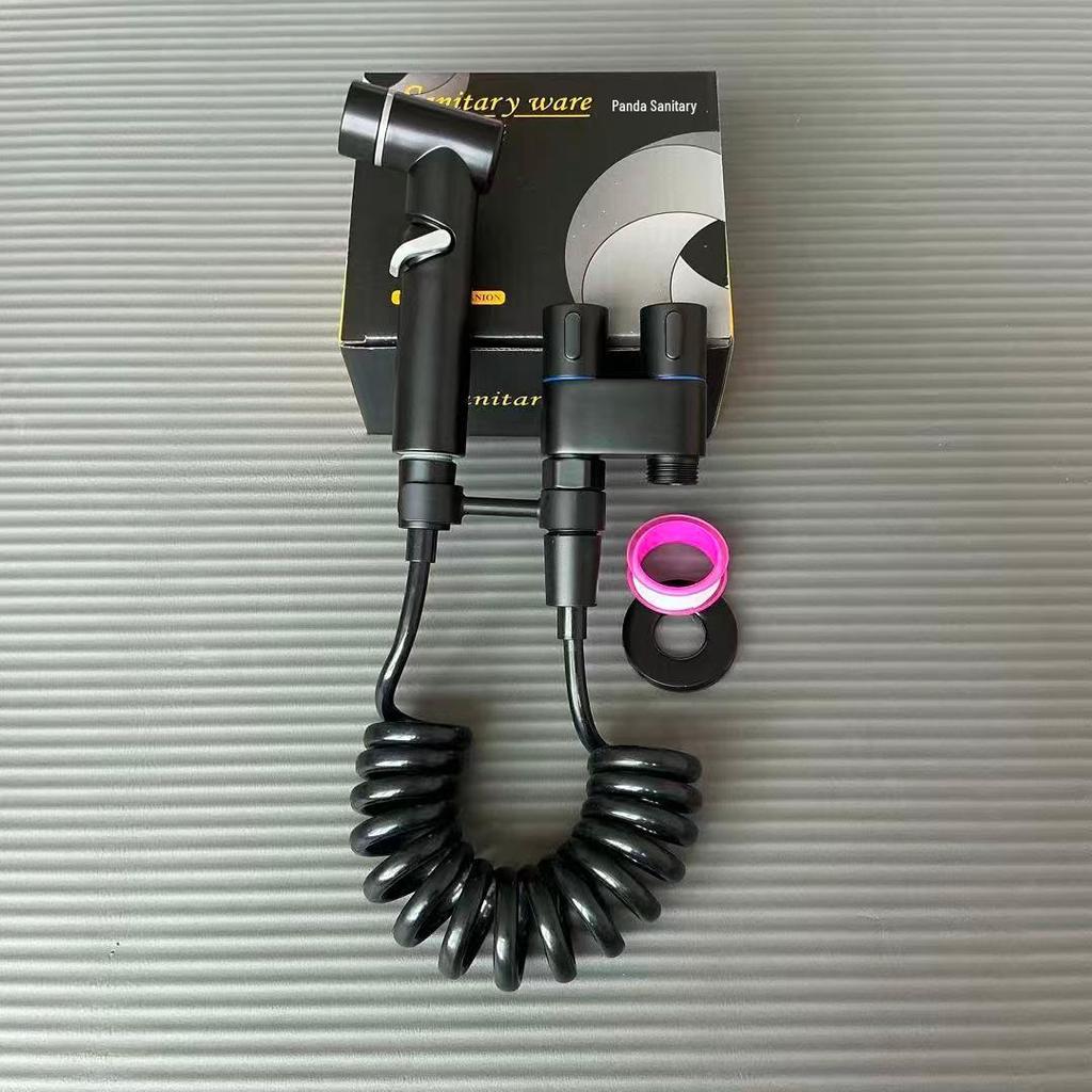 Toilet Bidet Spray Gun with Dual Function High-Pressure Valve