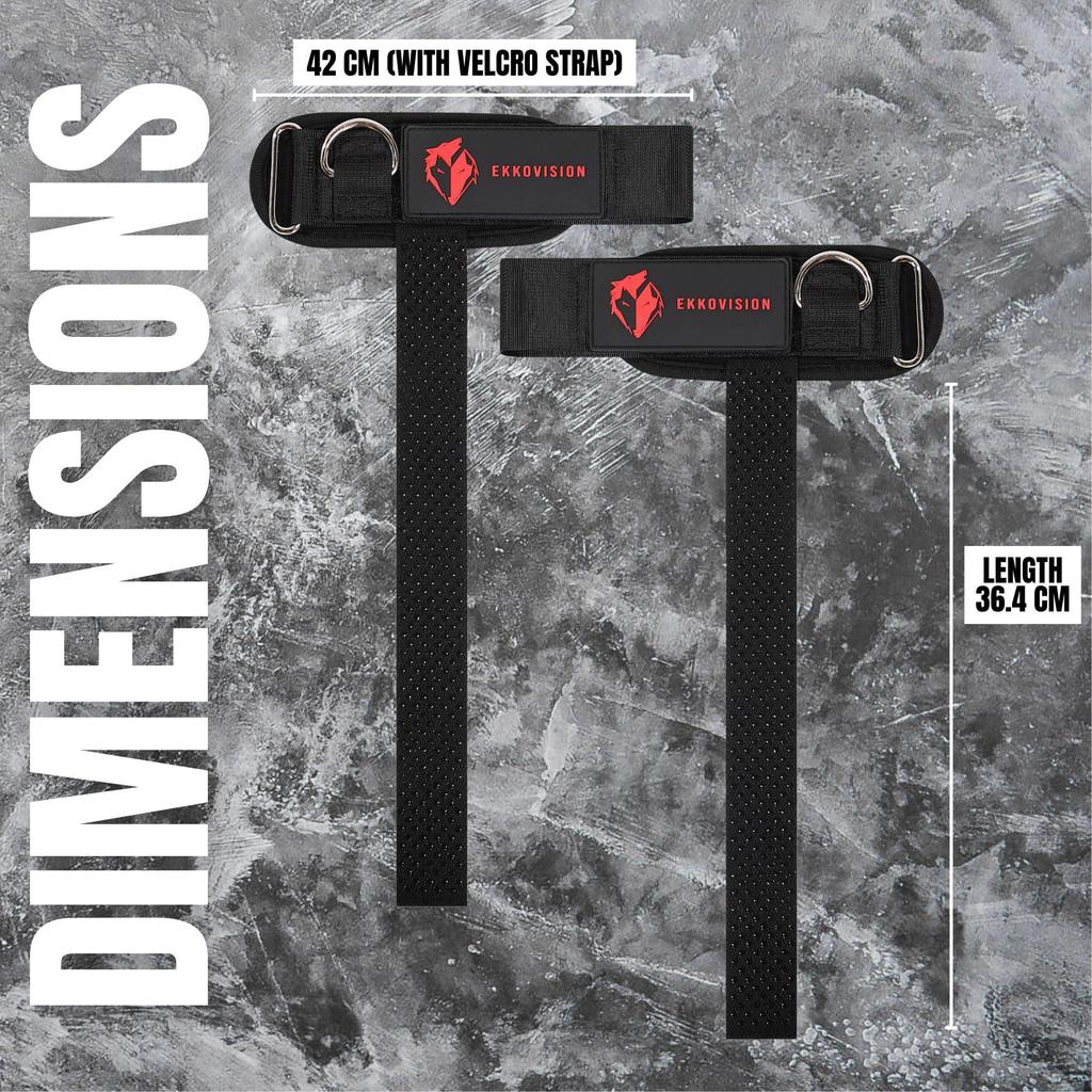 Heavy Duty Comfortable Wrist Support Straps for Enhanced Grip In Weightlifting & Gym Training