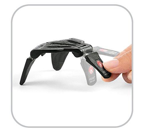 Manfrotto POCKET Tripod L Black for DSLR Cameras, Ultra-thin, Compact Design, Mini Tripod MP3-BK