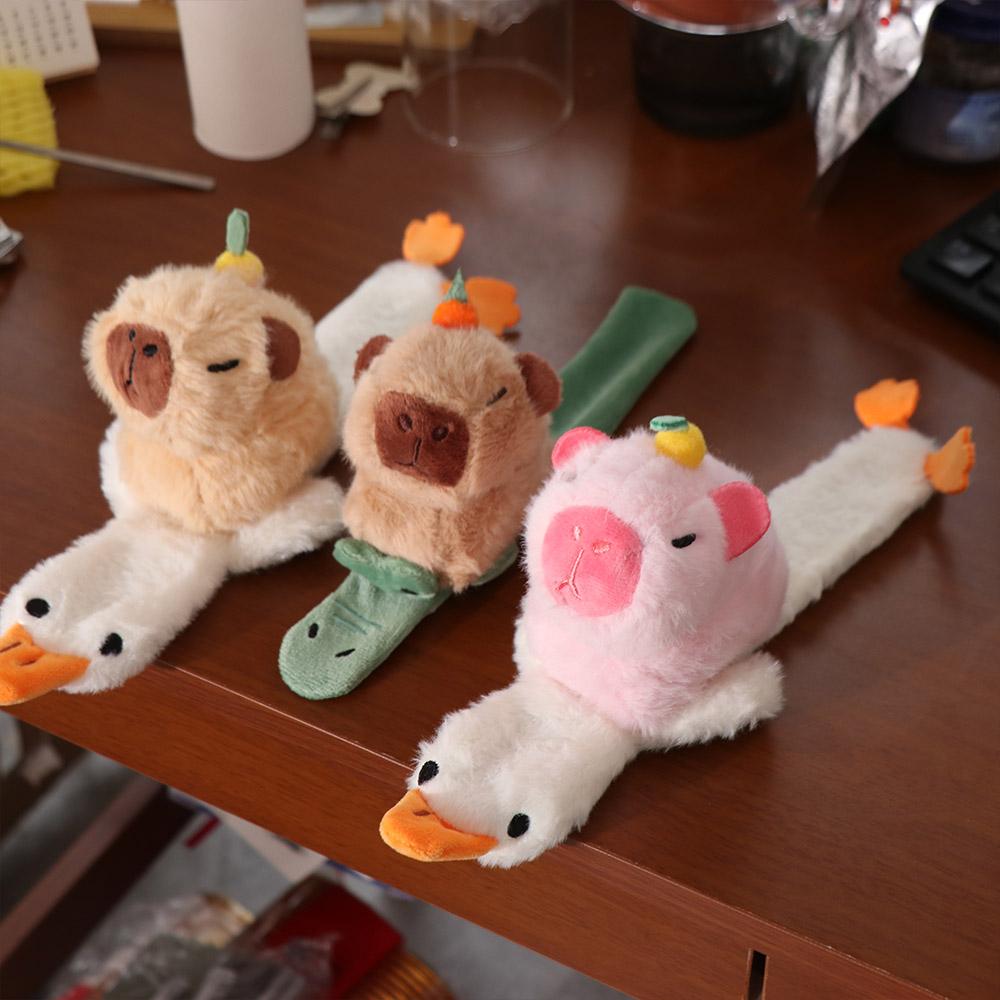 Clap Ring Capybara Slap Snap Doll Toy Clap Circle Toy Capybara Plush Hand Ring  Home Decor