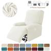 1 Seater Velvet Elastic Recliner Cover Relax Lazy Boy Chair Covers Single Lounger Couch Slipcover Armchair Protector Slipcovers