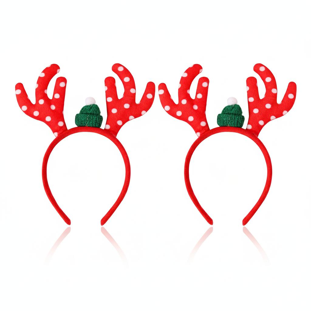2026 Christmas Headband New Design Digital Star Antler Headband for Children Xmas Party Decoration Headwear