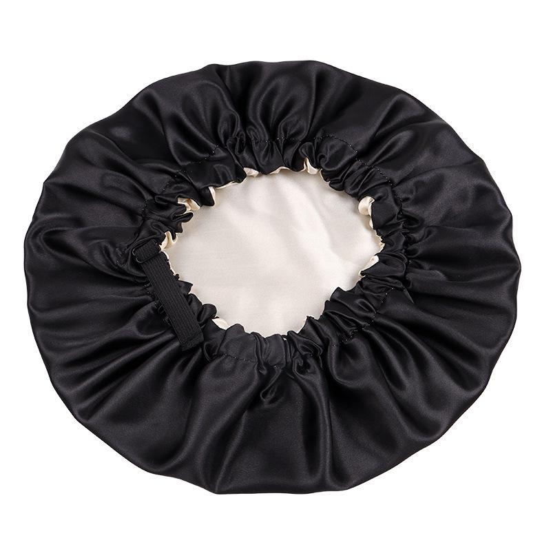 Reversible Satin Sleep Cap - Double-Layer, Adjustable Faux Silk Hair Care Cap