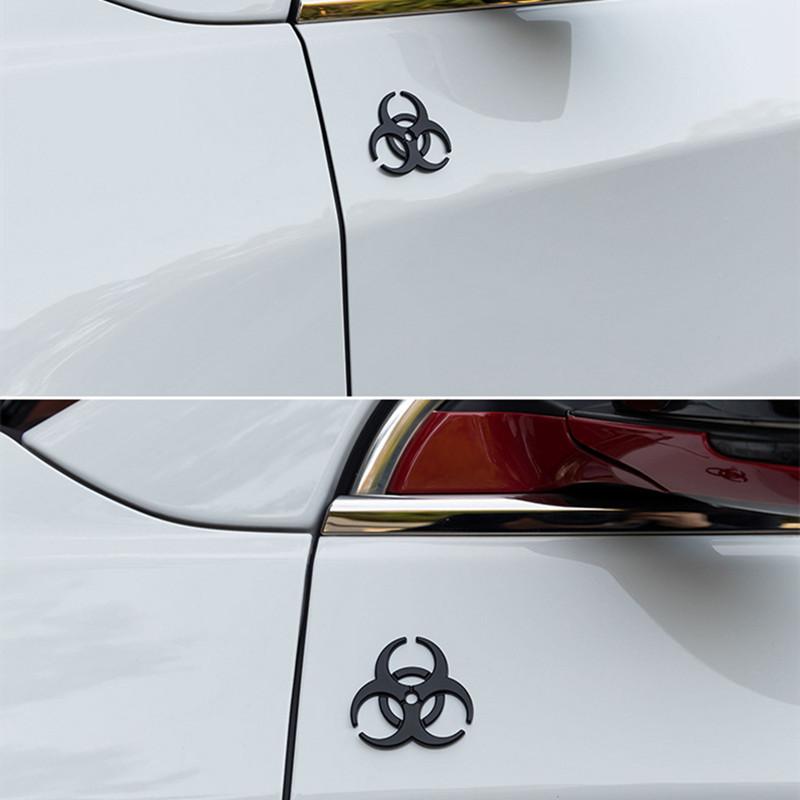 Umbrella Biohazard Car Logo, Umbrella Biochemical Modified Metal Car Sticker Body Sticker Rear Logo Side Logo