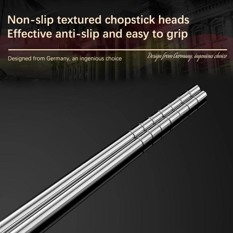 Stainless Steel Chopsticks Long Chopsticks Cook Noodles Deep Fried Hot Pot Chinese Chopsticks Reusable Metal Chopstick Tableware