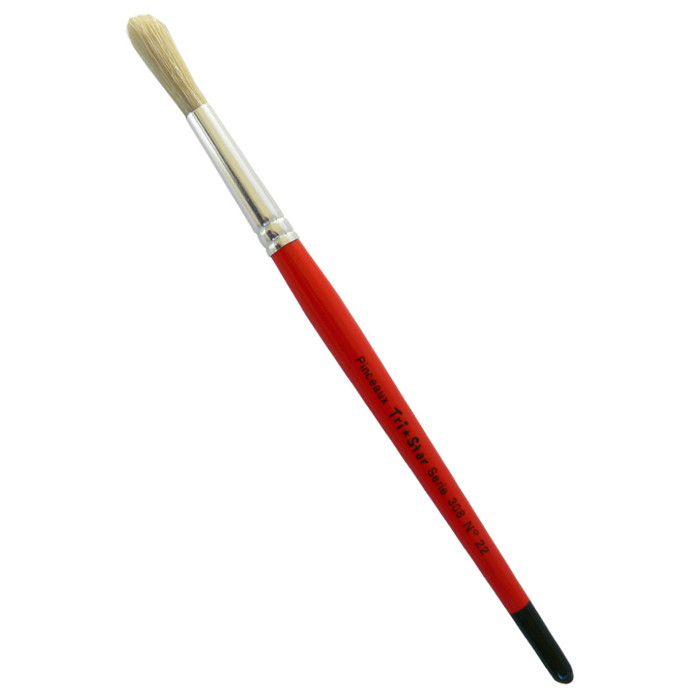 Brosse ronde Soie de Porc n°22 - lot de 10 brosses