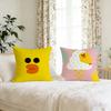 Cute Cartoon Art Duck Cushion Cover For Pillow Printing Sofa Decoration Home Car Room Coffee Shop Office Nordic Simplicity