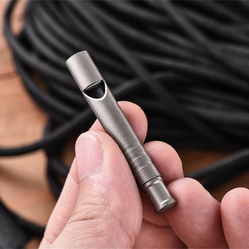 Loud Safety Whistle for Wilderness Exploration Emergency Portable Design Adjustable Suitable for Backpacks Keychains