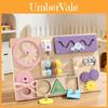 Wooden Busy Board For Babies With Locking Toys Montessori Educational Play For Toddler Development
