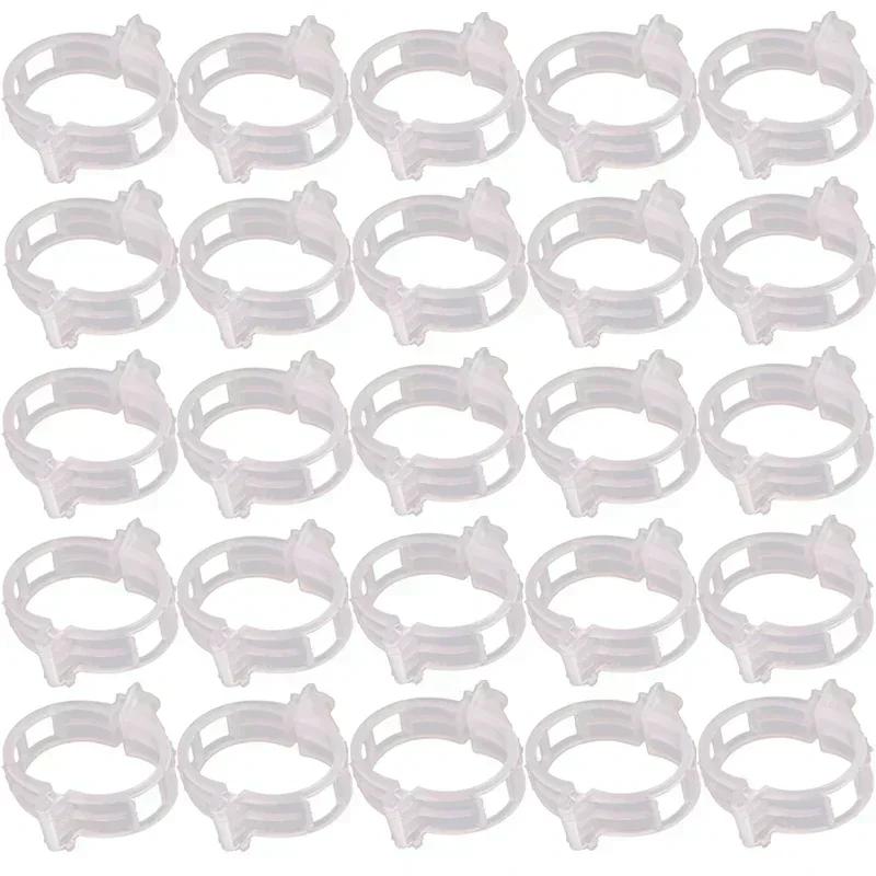 

Reusable Plastic Plant Support Clips Garden Vine Strapping Fixing Clip for Climbing Tomato Grape Vegetables Stalk Holders Buckle white,50pcs