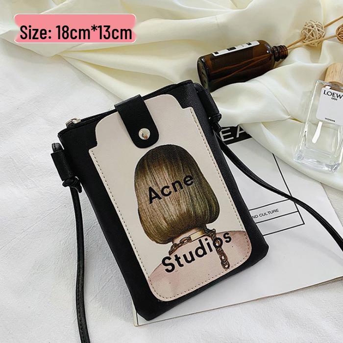 

2024 Женская Модная Сумка-Кроссбоди для Телефона и Монет - Свежий Стиль