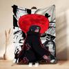 Itachi'S Moon Night Cartoon Flannel Blanket Warm Comfortable Fleece Blanket For Living Room Bedroom Recliner Lightweight Home Decor Gift For Friends