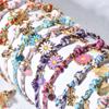 Fashion Handmade Jewelry Rope Braided Starfish Shell Fish Drop Bracelet Bangle Oceanic Summer Daily Wear Jewelry
