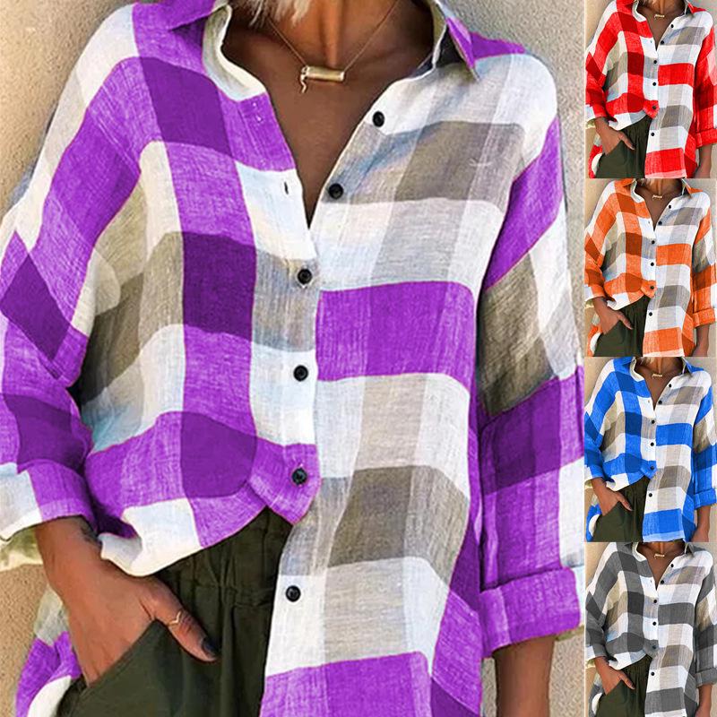 Men's 2025 Cotton Linen V-Neck Long Sleeve Loose Cardigan Shirt
