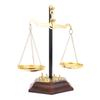Vintage Balkenwaage Skulptur Ornament Antike Gewichtsbalancierwaage Dekoration für Foyer Wohnzimmer Büro Schreibtisch Braun