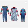 Chucky Cosplay Costume for Men and Women, Soaked Shirt and Pants, Movie, Halloween, Carnival, Horror Party, Clothing