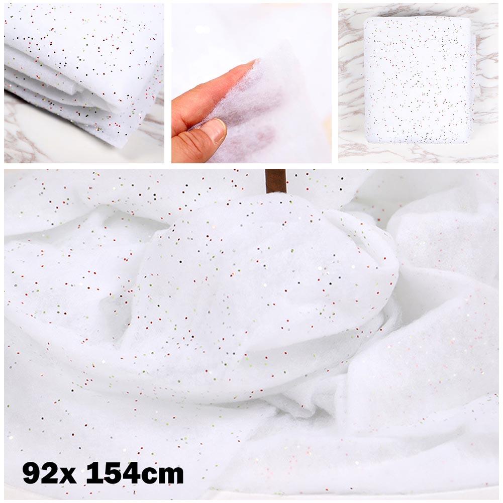 Artificial Snow Blanket Christmas Village Nativity Tree Scene Decoration Flame Retardant Carpet For Home Christmas Party