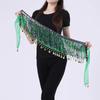 Boho Bellydance Hip Scarf W/Dangling Sequins Sequins Hip Scarf Dance Performance Clothing Jazz Dance Accessories Show Costumes