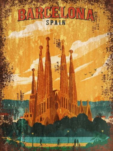 Travel Vintage style Retro Metal Sign Advertisement wall Plaque a4Aluminum 20x30cm(7.8x11.8inch)