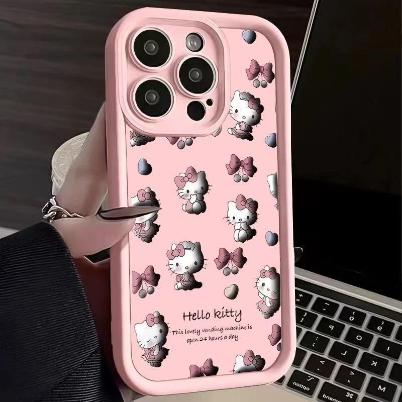 Hello Kitty compatible Apple iPhone 16, iPhone 17, 15 Pro Max, cute 14 Pro, new 13 Pro soft case