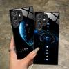 Alien Earth Mobile Cell Phone Case for Samsung Galaxy S25 S24 S23 S22 S21 S20 Note20 Plus FE Ultra Glass Colorful Cover Cover