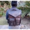 Handmade Black Leather Laptop Backpack: Men's Travel Rucksack