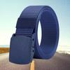 Men Belts Fashion Unisex Jeans Belts Adjustable Belt Men Outdoor Travel Tactical Waist Belt with Plastic Buckle for Pants 120cm
