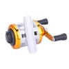 Deukio Portable Winter Ice Fishing Reel Wheel with Wire Outdoor Casting Tackle (Golden)