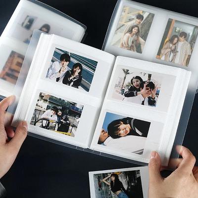 80 taschen Fotoalbum 3 Zoll Transparent Fotokarte Halter Mini Album Lagerung Sammeln Buch Name Karte Album