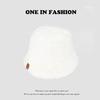 Fashionable Women's Vintage Korean Style Bucket Hat Zebra Leopard Print Plush Thickened Warm Versatile for Autumn Winter