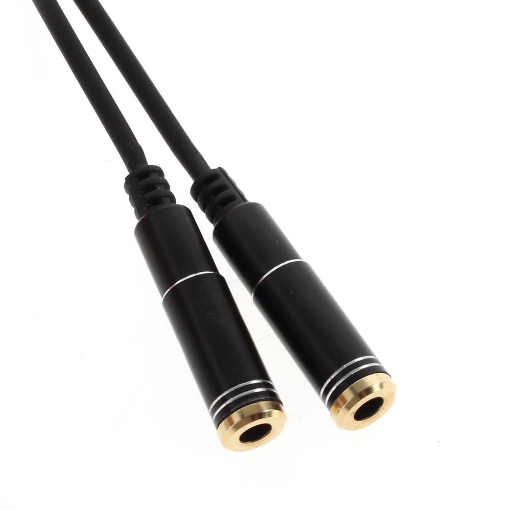 3.5mm Male To 2 Female Audio Extension Cord Earphone Audio Splitter Cable,Length: 30cm