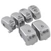Chrome Hand Control Switch Housing Switch Cap Kit Compatible for Harley Davidson Touring Electra Road Glide Road King Tri Glide Ultra FLHTCU FLTR