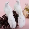 Christmas With Clip Photography Props Home Furnishing Fake Bird Imitation Bird Dove Feather Bird